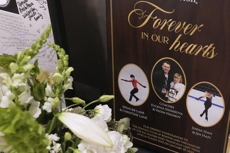Figure skater who lost both parents in DC plane crash brings world championships crowd to its feet