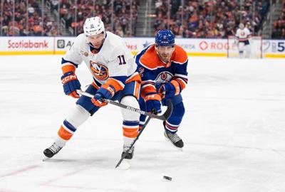 Oilers' Bouchard steps into new role, opportunity on power-play unit with Barrie gone