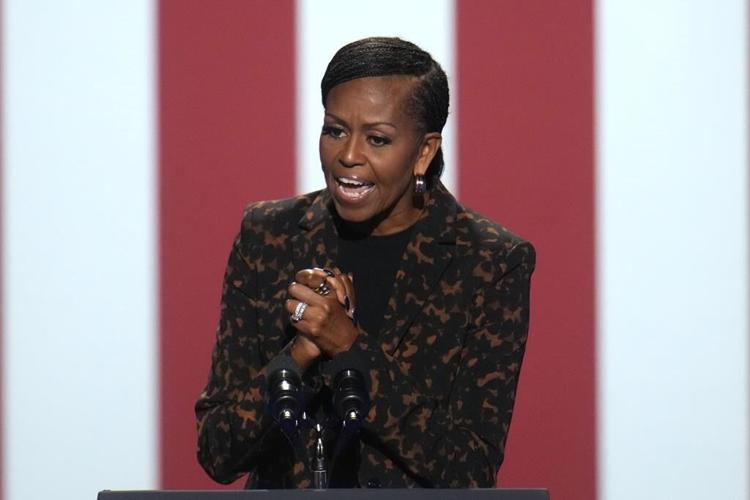 'Take our lives seriously,' Michelle Obama pleads as she rallies for Kamala Harris in Michigan