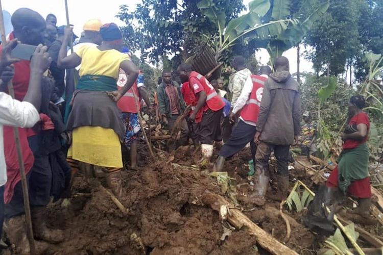Death toll rises to at least 15 after landslides bury 40 homes in eastern Uganda