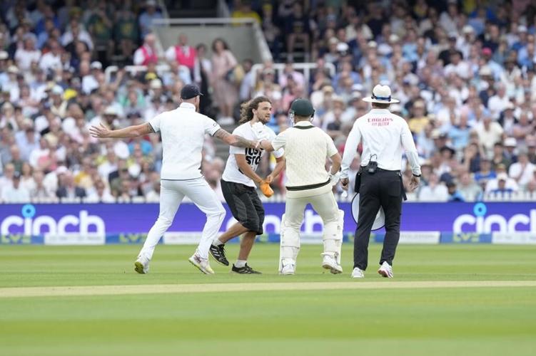 Just Stop Oil protesters briefly disrupt Ashes cricket test between England and Australia