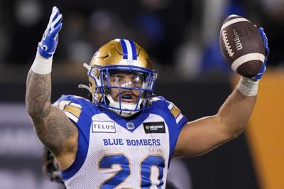 Winnipeg native Brady Oliveira looking to help Bombers win multiple titles