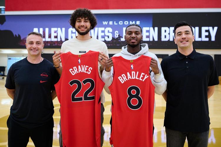 Raptors draft picks Allen Graves, Jaden Bradley come to Toronto