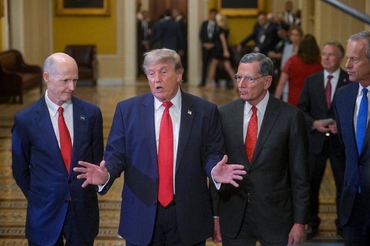 Trump holds tense meeting with Senate Republicans after calling off bill signing