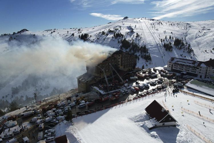 Witnesses describe chaos and panic at Turkish ski resort as fire ripped through hotel where 76 died