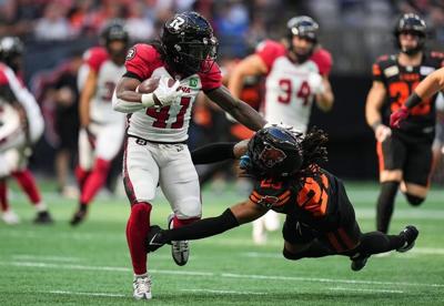 Whitehead hauls in game-winner as B.C. stages comeback to beat Ottawa 41-37