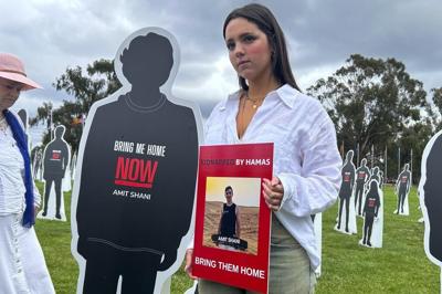 Relatives and a friend of Israelis kidnapped and killed by Hamas visit Australia's Parliament House
