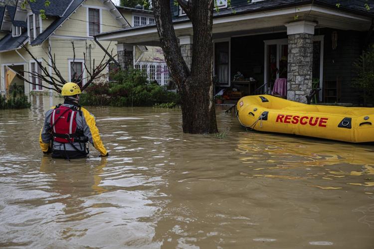 Swollen rivers flood towns in US South after dayslong deluge of rain