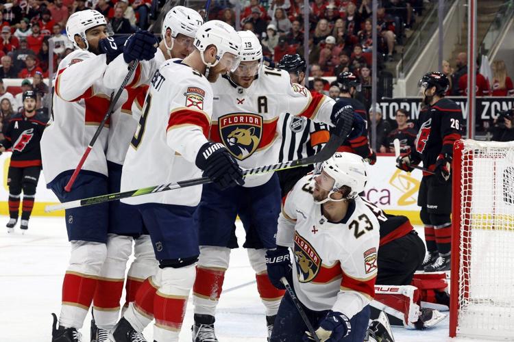 Bennett, Verhaeghe help Panthers roll past Hurricanes 5-0, take 2-0 lead in Eastern final