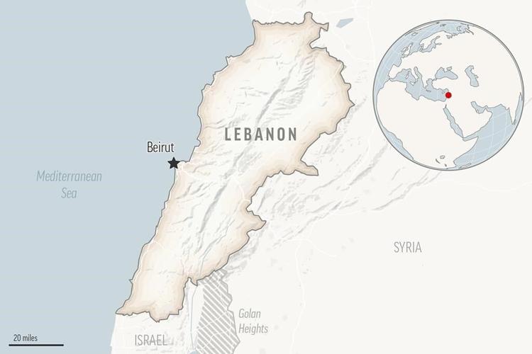 Israel's air force strikes deep inside Lebanon, killing 2 people, after Hezbollah downs a drone