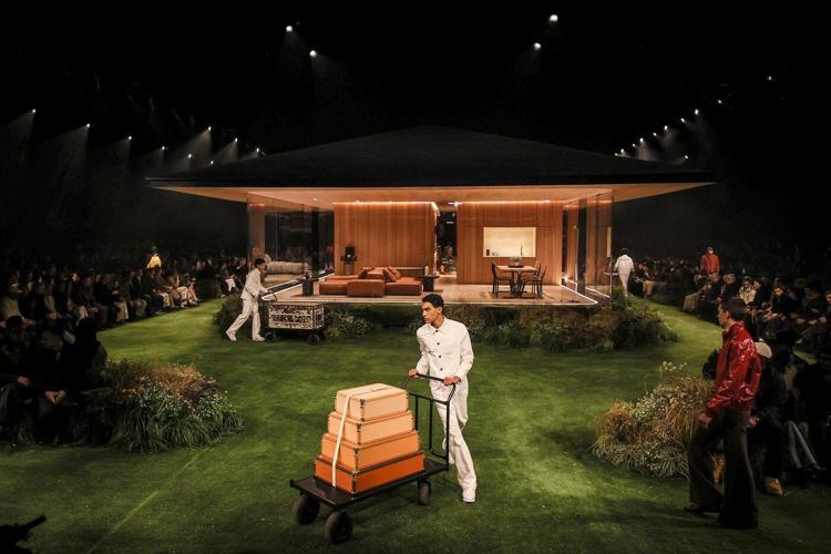 Pharrell opens Vuitton’s monogram anniversary year with cinematic menswear show