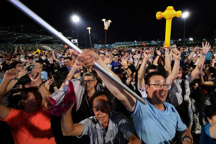 Singapore's long-ruling party on track to win another landslide, sample vote count shows