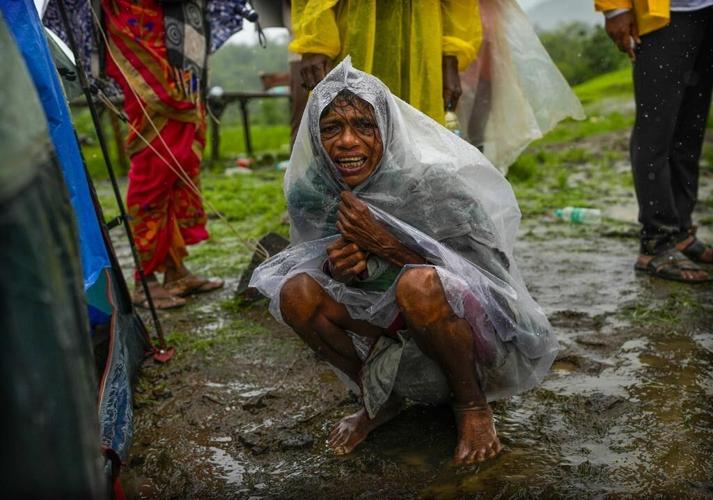 Rescue efforts have resumed in western India where a landslide killed at least 16 people