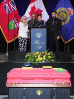 "Selfless, brave and full of love": OPP officer killed in crash honoured at funeral