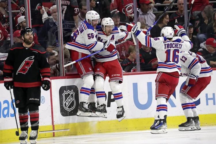 Artemi Panarin scores in overtime, Rangers beat Hurricanes 3-2 to take 3-0 series lead