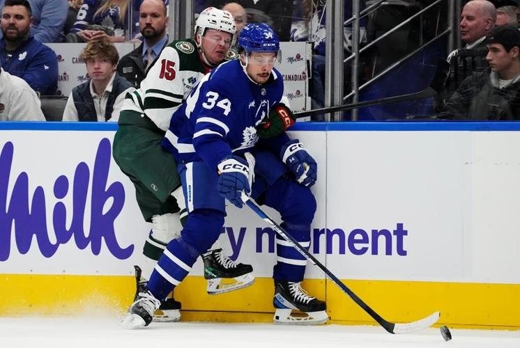 Nylander scores in OT, Leafs down Wild 2-1