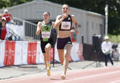 Audrey Leduc, Aaron Brown claim 200m titles at ��ɫtv track and field championships