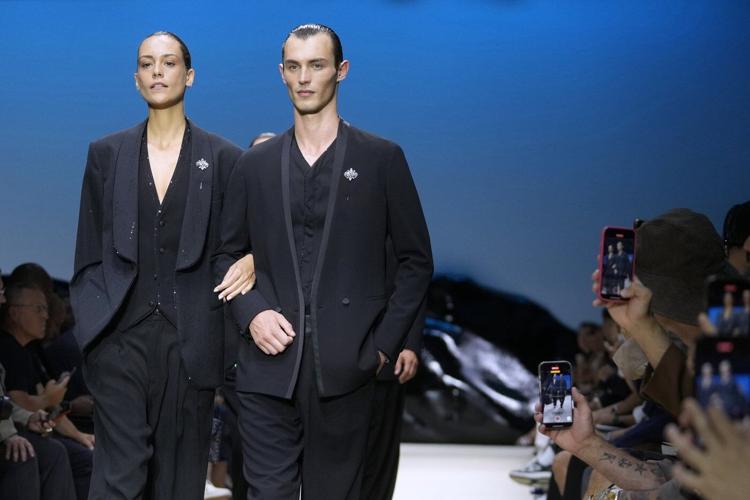 Giorgio Armani misses Milan Fashion Week for the first time in 50 years, but his designs shine
