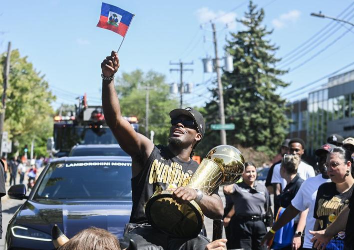‘Lu the champ’: Fans pack Montreal North for Dort’s NBA championship parade
