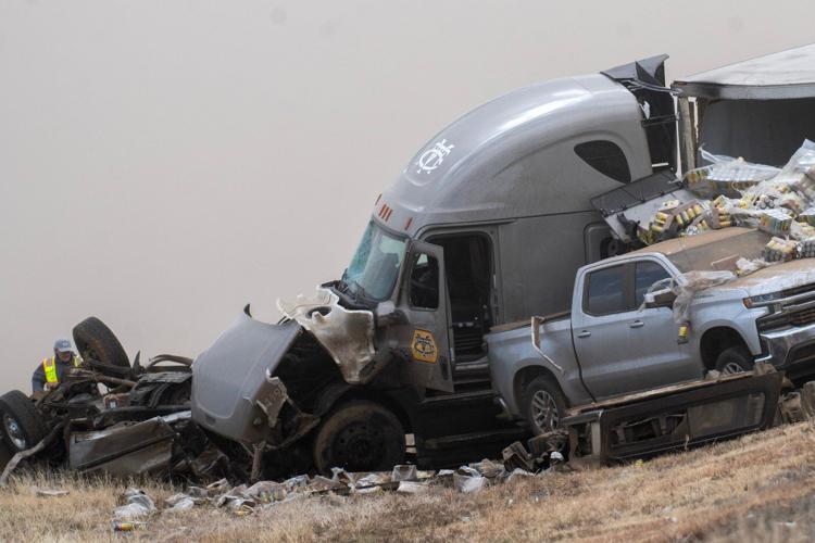 5 dead in Colorado highway crashes after blowing dirt makes it hard to see
