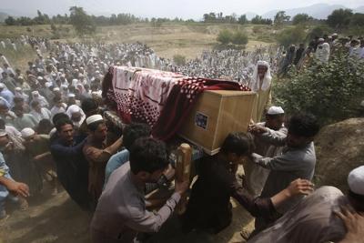 Death toll from IS bombing at a pro-Taliban cleric's rally in Pakistan earlier this week rises to 63
