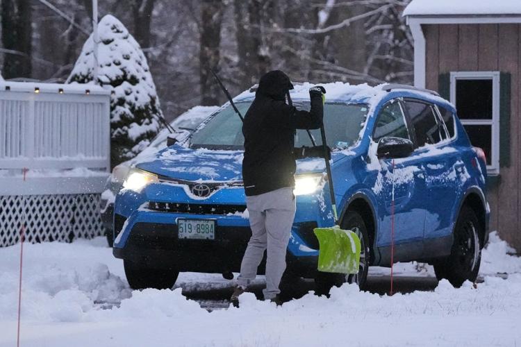 Winter's first big snowstorm hits the Northeast as schools close and traffic slows