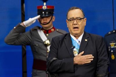 Guatemala president says he won't stay in power as courts continue to hold up election results