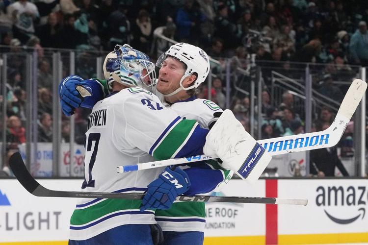 Liam Ohgren scores lone shootout goal to lift Canucks past Kraken 3-2