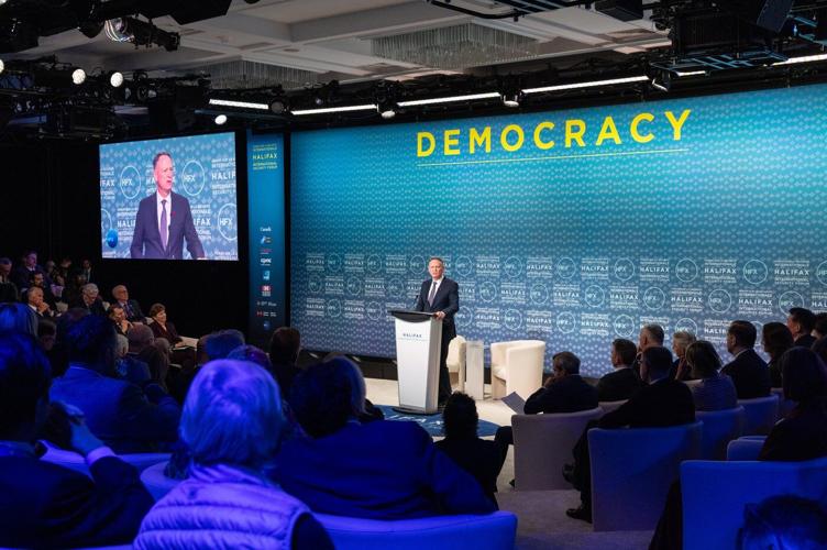 Democracies are facing unprecedented challenges, defence minister tells forum