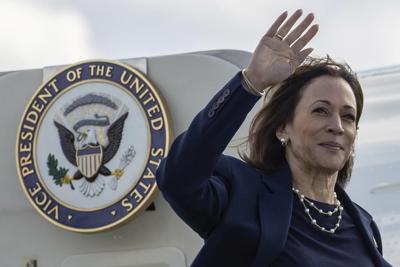 The Latest: Harris says it's not time to 'play politics' over hurricane recovery