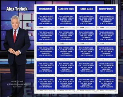 'Jeopardy!' host Alex Trebek gets first-class tribute with U.S. Postal Service stamp