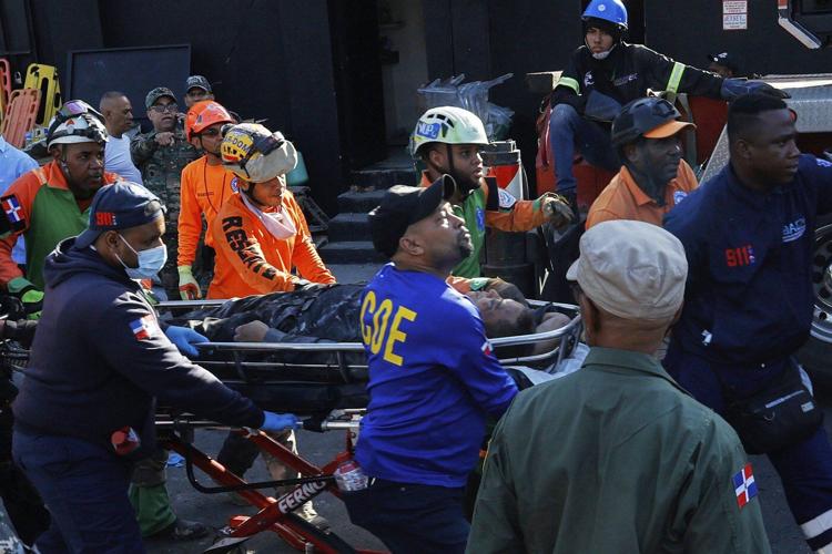 The roof collapses at a Dominican Republic nightclub, killing at least 79 people