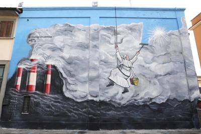 Street artist of 'Super Pope' fame gets new stamp of Vatican approval