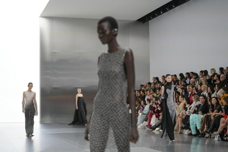 Fendi caps couture with futurism-tinged ode to Lagerfeld at Paris Fashion Week