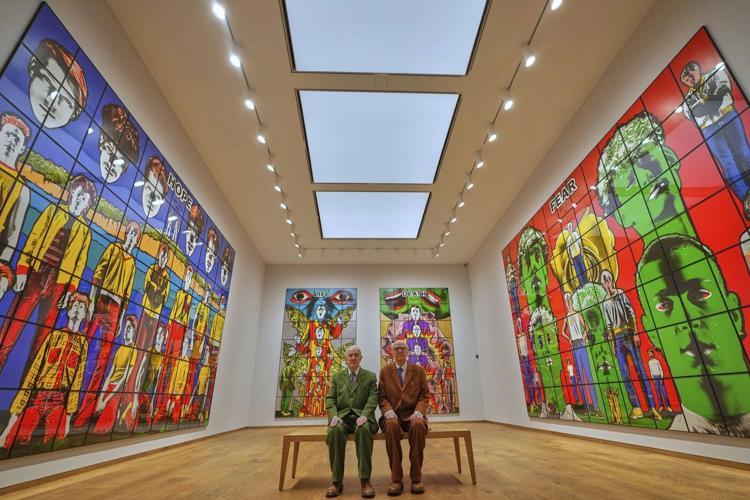 PHOTO COLLECTION: Britain Gilbert & George Exhibition