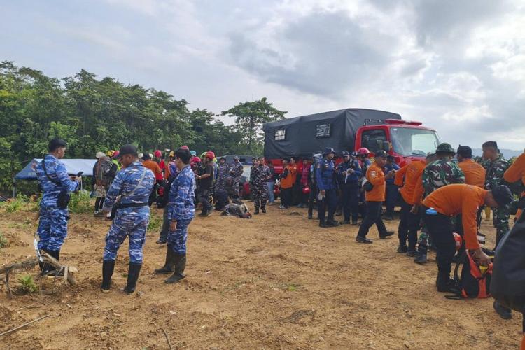Rescuers search for helicopter that went missing in Indonesia's Borneo