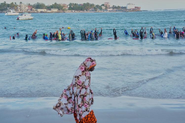Photos show aquagym classes in Senegal helping people with reduced mobility