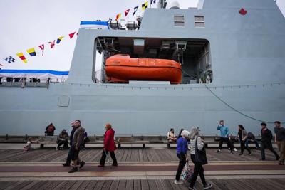 Un navire canadien flambant neuf coincé dans un port américain après avoir pris l’eau