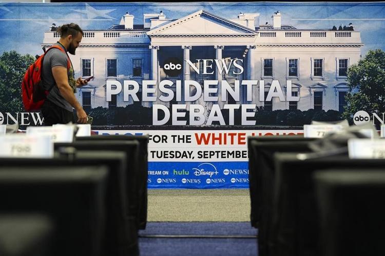 The Latest: Trump and Harris are set to debate in Philadelphia