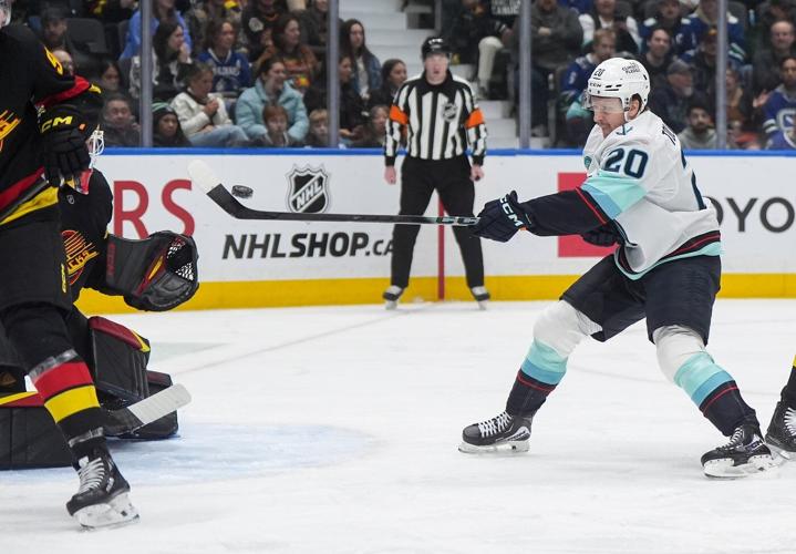 Bobby McMann posts three-point night, Seattle Kraken thump Vancouver Canucks 5-2