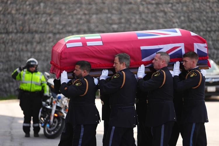 Family man, exemplary officer: thousands pay tribute to OPP officer killed on the job