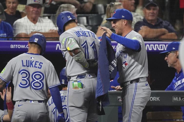 Bichette has 2 homers, 6 RBIs as Blue Jays get 25 hits in 15-1 win over Rockies
