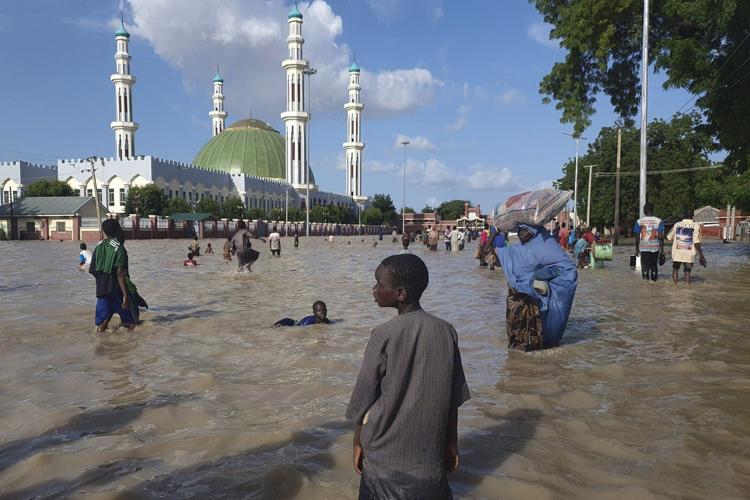 A Nigerian city devastated by flooding has quickly recovered. Locals credit community spirit