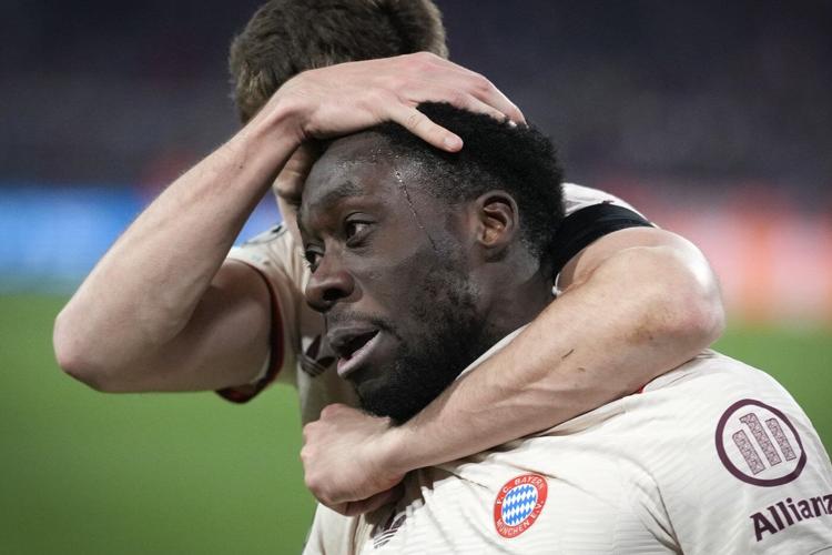 Alphonso Davies shows Bayern some love after sending team into last 16 in Champions League
