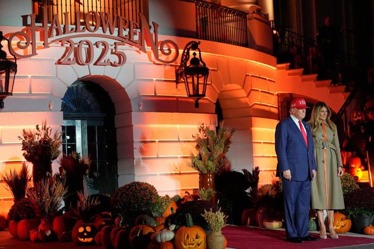 Trump hosts White House Halloween bash with superheroes and presidential lookalikes amid shutdown