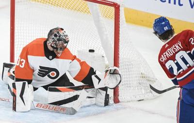 Slafkovsky nets hat trick, Canadiens hand Flyers eighth straight loss in 9-3 blowout