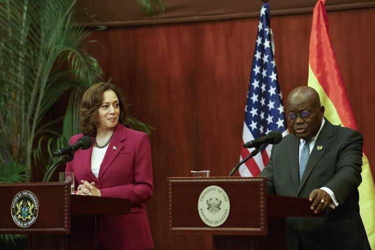 Harris pledges support for African innovation in Ghana