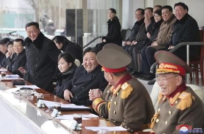 North Korean leader brings daughter to soccer match