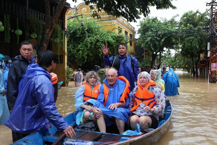 Deadly floods batter central Vietnam, killing at least 10