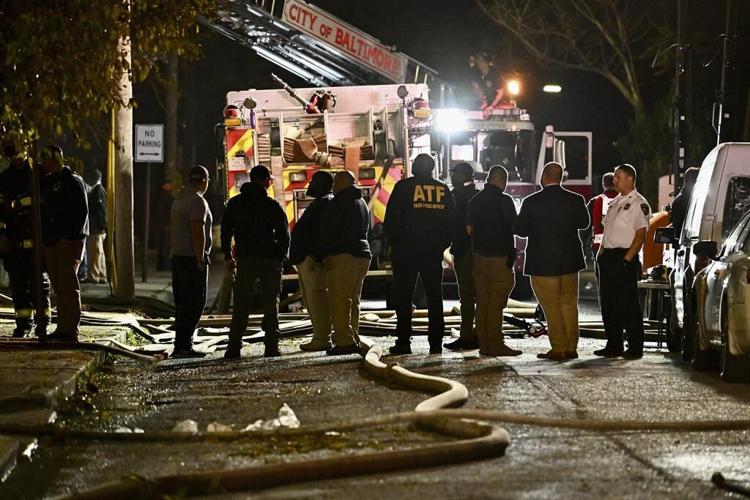 Baltimore firefighter dies and 4 others are injured battling rowhouse fire